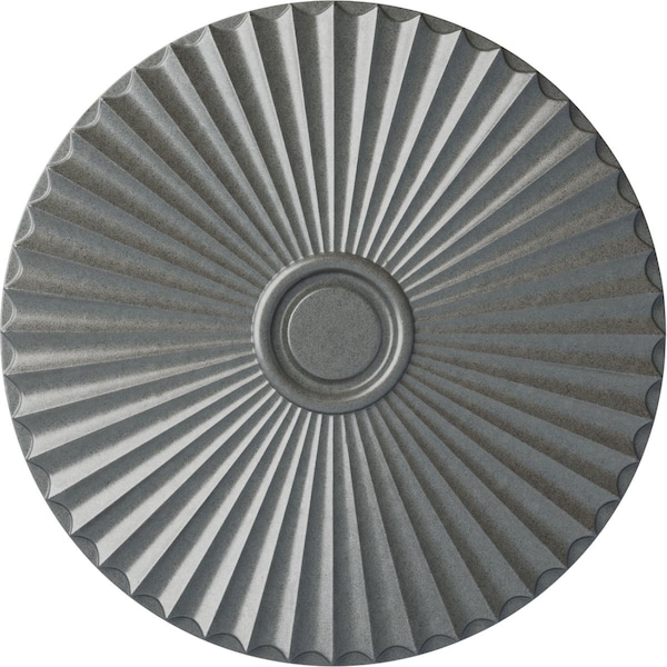 Ekena Millwork Shakuras Ceiling Medallion (For Canopies up to 5 1/2"), Hand-Painted Platinum, 29 1/2"OD x 2"P CM30SHPLS - main